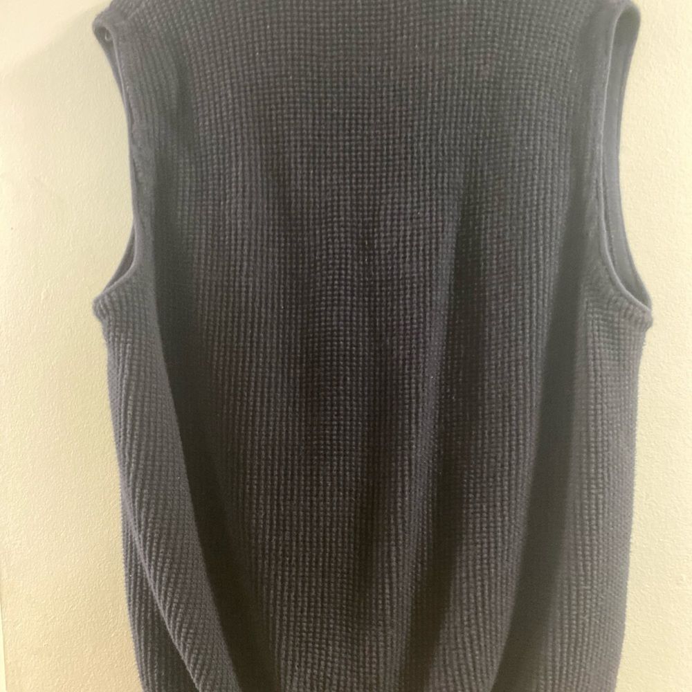 Eddie Bauer Dark‎ Blue  Sz XLT Knit Vest - Picture 2 of 4